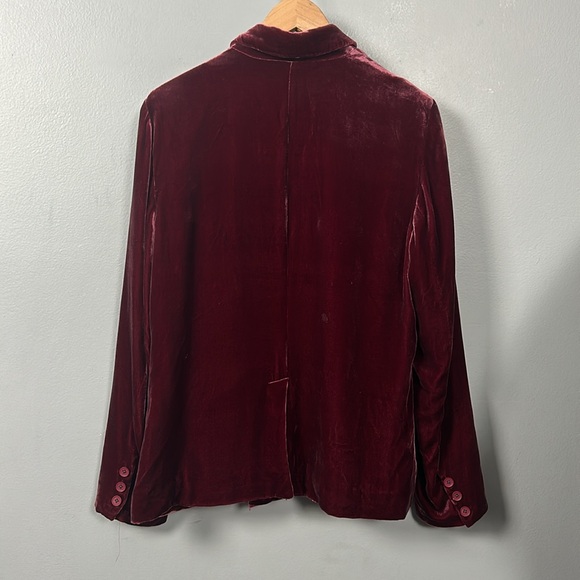 Sundance Velvet Purple Single Breated Double Button Blazer size 10 - Picture 9 of 11